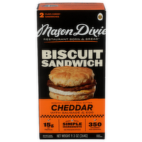 Mason Dixie Sausage Egg & Cheddar Cheese Biscuit Sandwich - 4.65 Ounce - 2 Count