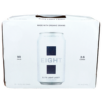Eight Elite Light Lager - 12 Fluid Ounce - 12 Count