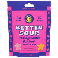 Better Sour Apricot, Pomegranate Gummy Candy - 1.8 Ounce