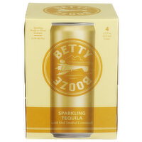 Betty Buzz Booze Sparkling Tequila With Oak Smoked Lemonade - 355 ml - 4 Count