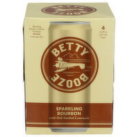 Betty Buzz Booze Sparkling Bourbon With Oak Smoked Lemonade - 355 ml - 4 Count
