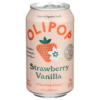 Olipop Strawberry Vanilla, a New Kind Of Soda 4 Pack - 12 Fluid Ounce - 1 Count