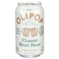 OLIPOP Classic Root Beer Sparkling Tonic - 12 Fluid Ounce