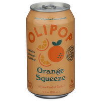 OLIPOP Orange Squeeze a New Kind Of Soda Sparkling Tonic - 12 Fluid Ounce