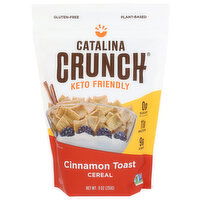 Catalina Crunch Cinnamon Toast Gluten Free, Vegan, Sugar Low Fat Keto Cereal - 9 Ounce