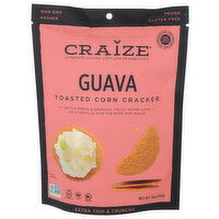 Craize Guava Toasted Corn Crackers - 4 Ounce