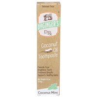 DR GINGER'S Oil Toothpaste Coconut Mint - 4 Ounce