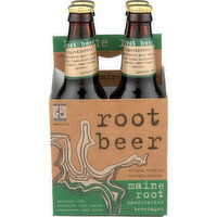 Maine ROOT. Root Beer Soft Drink - 12 Fluid Ounce - 4 Count
