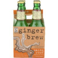 Maine ROOT. Ginger Brew Soft Drink - 12 Fluid Ounce - 4 Count