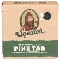 DR. Squatch Pine Tar Heavy Grit Men's Natural Bar Soap - 5 Ounce