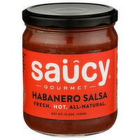 Saucy Gourmet Fresh Habanero Salsa Cantina Style - 15.5 Ounce