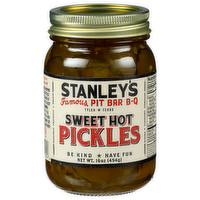 Stanley's Famous Pit Bar B-Q Sweet Hot Pickles - 16 Ounce