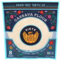 Siete Cassava Flour Tortillas Cassava & Coconut - 0.875 Ounce - 8 Count