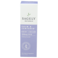 Sagely Naturals Cream Calm & Centered Sclerocarya Birrea - 4 Fluid Ounce - 1 Count