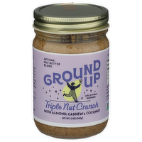 Ground Up Triple Nut Crunch Butter - 12 Ounce