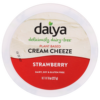 Daiya Cheese Alternatives Strawberry Cream Cheeze Tub Dairy Free Vegan Style Spread - 8 Ounce