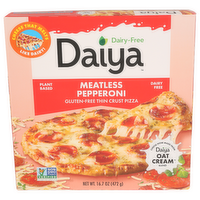 DAIYA FOODS Meatless Pepperoni Frozen Pizza Dairy Free Gluten Style - 16.7 Ounce