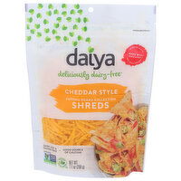 Daiya Cheese Alternatives Cheddar Shredded Cheeze Dairy Free Style Vegan Cutting Board Shreds - 7.1 Ounce