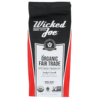 Wicked Joe Organic Coffees Whole Bean French - 12 Ounce