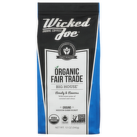 Wicked Joe Organic Coffees With Sweet Notes Of Caramel And Citrus Medium-Dark Roast Ground Coffee - 12 Ounce