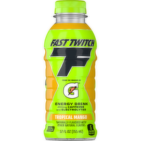Fast Twitch Zero Sugar Energy Drink Tropical Mango - 12 Fluid Ounce