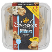 STONEFIRE Everything Spice Everything' Naan Bites Flatbread Dipppers - 7.05 Ounce