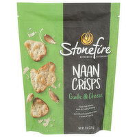STONEFIRE Cheese Garlic Naan Crisps Grlc - 6 Ounce