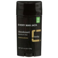 Every Man Jack Deodorant Sandalwood - 3 Ounce
