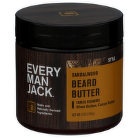 Every Man Jack Sandalwood Beard Butter - 4 Ounce