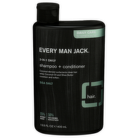 EVERY MAN JACK Sea Salt Shampoo 2in1 - 13.5 Fluid Ounce