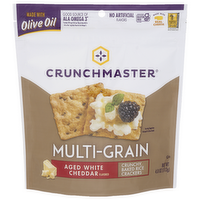 Crunchmaster Aged White Cheddar Multi Grain Cheddat - 4 Ounce