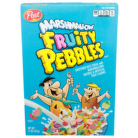 Post Fruity Pebbles Sweetened Rice Cereal With Marshmallows Marshmallow Brand - 11 Ounce
