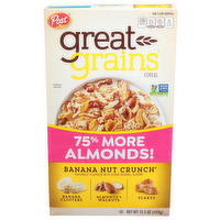 Post Great Grains Banana Nut Crunch Cereal - 15.5 Ounce