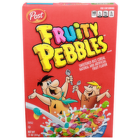 Post Fruity Pebbles Natural And Artificial Fruit Flavor Sweetened Rice Cereal - 11 Ounce