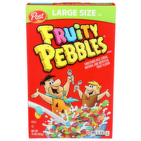 Post Fruity Pebbles Natural And Artificial Fruit Flavor Sweetened Rice Cereal - 15 Ounce