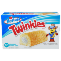 Hostess Twinkies Golden Sponge Cake With Creamy Filling - 1.358 Ounce - 10 Count