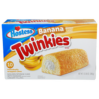 Hostess Twinkies Banana Golden Sponge Cake With Creamy Filling - 1.358 Ounce - 10 Count