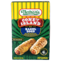 Nathan's Famous The Original Beef Bagel Dogs - 4 Ounce - 4 Count