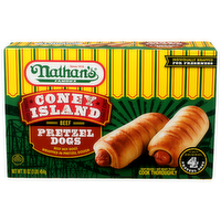 Nathan's Famous Beef Pretzel Dogs - 4 Ounce - 4 Count