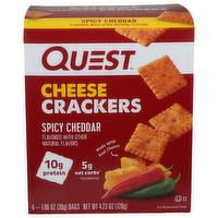 Quest Cracker Spicy Cheddar - 1.058 Ounce - 4 Count