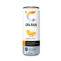 Celsius Live Fit Sparkling Energy Drink Orange - 12 Fluid Ounce
