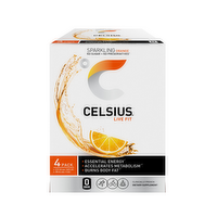 Celsius Live Fit Sparkling Energy Drink Orange - 4 Count
