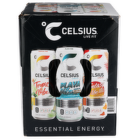 Celsius Sparkling Beach Vibe Variety Pack Energy Drink - 12 Fluid Ounce - 12 Count