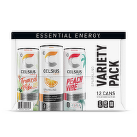 Celsius Live Fit Sparkling Energy Drink Variety X - 144 Fluid Ounce