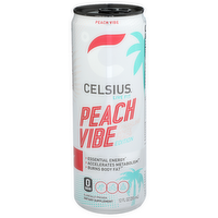 Celsius Peach Vibe Sparkling White Edition - 12 Fluid Ounce