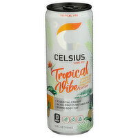 CELSIUS Tropical Vibe Originals Sparkling Functional Essential Energy Drink Pack Of 4 - 12 Fluid Ounce