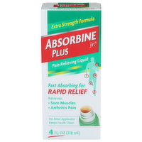 Absorbine Plus Jr. Pain Relieving Liquid - 4 Fluid Ounce