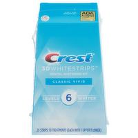 Crest 3d Whitestrips Classic Vivid Dental Whitening Kit - 20 Count