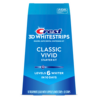 Crest 3D Whitestrips Classic Vivid Dental Whitening Kit - 20 Count
