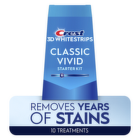 Crest 3D Whitestrips Classic Vivid Dental Whitening Kit - 20 Count
